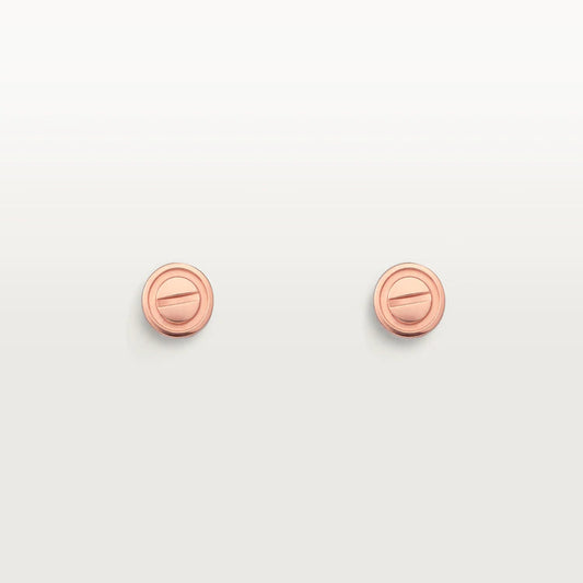[Noble Aura jewelry]LOVE EARRINGS PINK GOLD 10MM