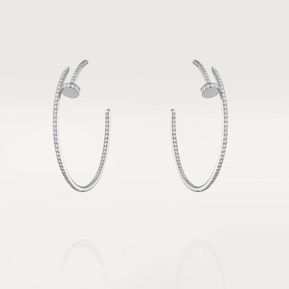 [Noble Aura jewelry]JUSTE EARRINGS FULL DIAMONDS 1.8MM
