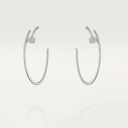[Noble Aura jewelry]JUSTE EARRINGS FULL DIAMONDS 1.8MM