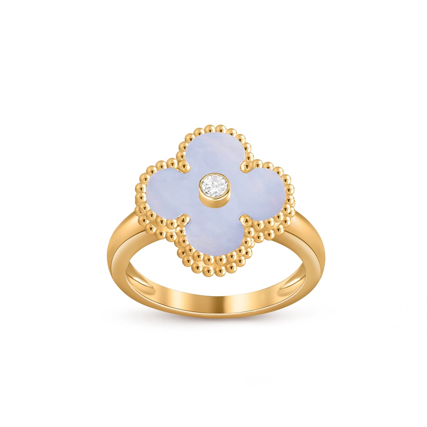 [Noble Aura jewelry]CLOVER DIAMOND RING GOLD COLLECTION