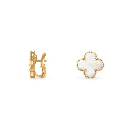 [Noble Aura jewelry]CLOVER 15MM MOP EARRINGS COLLECTION