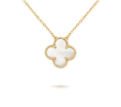 [Noble Aura jewelry] CLOVER 15MM SINGLE FLOWER NECKLACE COLLECTION