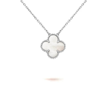 [Noble Aura jewelry]CLOVER 15MM NECKLACE SILVER COLLECTION