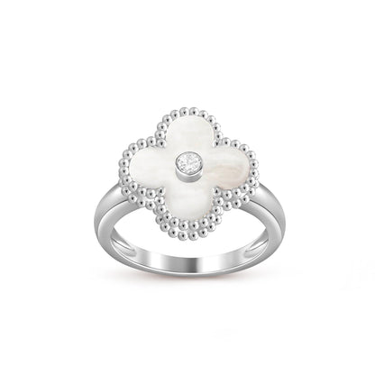 [Noble Aura jewelry]CLOVER SILVER DIOMND RING COLLECTION