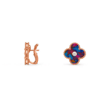 [Noble Aura jewelry] CLOVER 15MM MOP DIAMOND EARRINGS COLLECTION