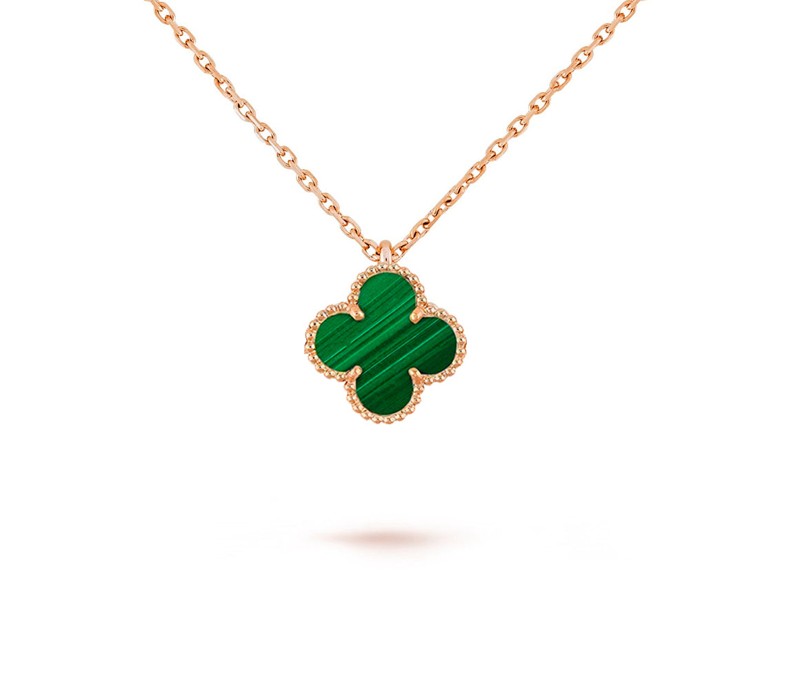 [Noble Aura jewelry]CLOVER MINI 9.5MM CARNELIANS NECKLACE COLLECTION