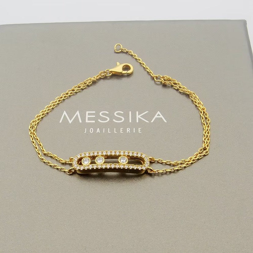 [Noble Aura jewelry] Move Classique pavé bracelet