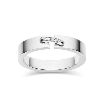 [Noble Aura jewelry]ALLIANCE LIENS VIDENCE DIAMOND 4MM RING