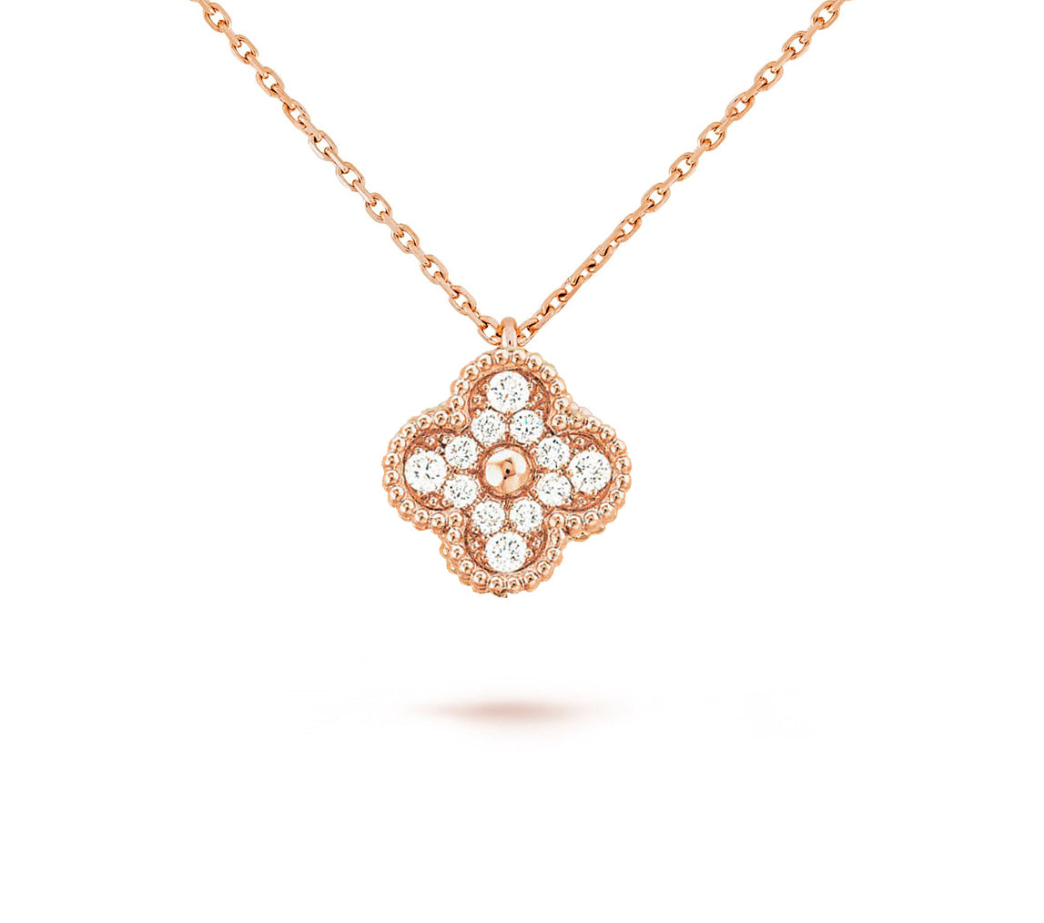 [Noble Aura jewelry]CLOVER MINI 9.5MM CARNELIANS NECKLACE COLLECTION