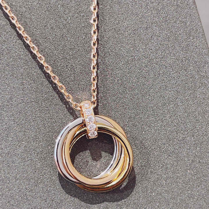 [Noble Aura jewelry]TRINITY NECKLACE GOLD  DIAMONDS