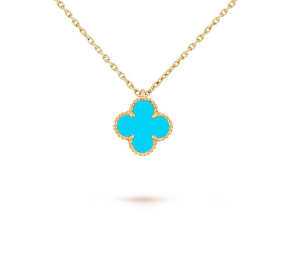 [Noble Aura jewelry]CLOVER MINI 9.5MM CARNELIANS NECKLACE COLLECTION