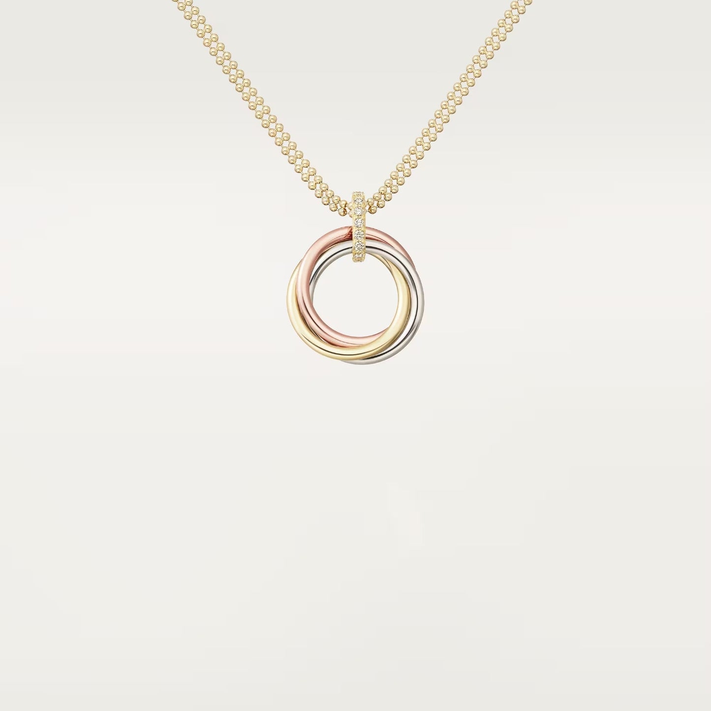 [Noble Aura jewelry]TRINITY MEDIUM  DIAMONDS NECKLACE