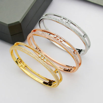 [Noble Aura jewelry]Move Romane pavé bangle