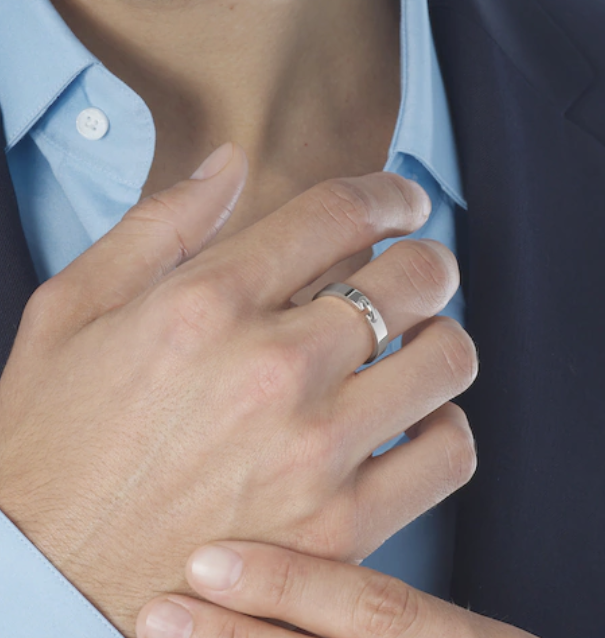 [Noble Aura jewelry]ALLIANCE LIENS VIDENCE 4MM RING