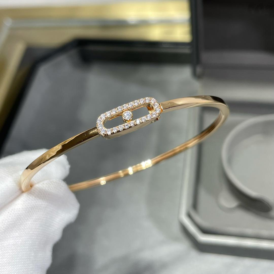 [Noble Aura jewelry]Move Uno pavé flex bangle medium