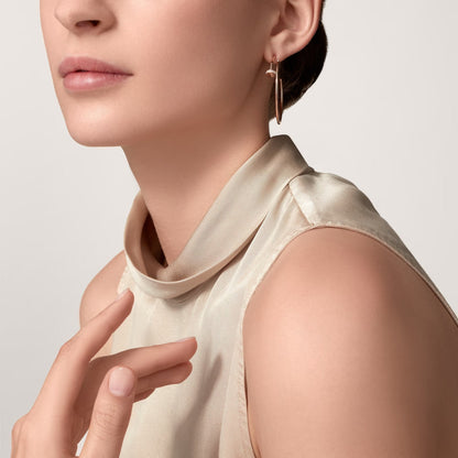 [Noble Aura jewelry]JUSTE HALF DIAMOND LARGE EARRINGS
