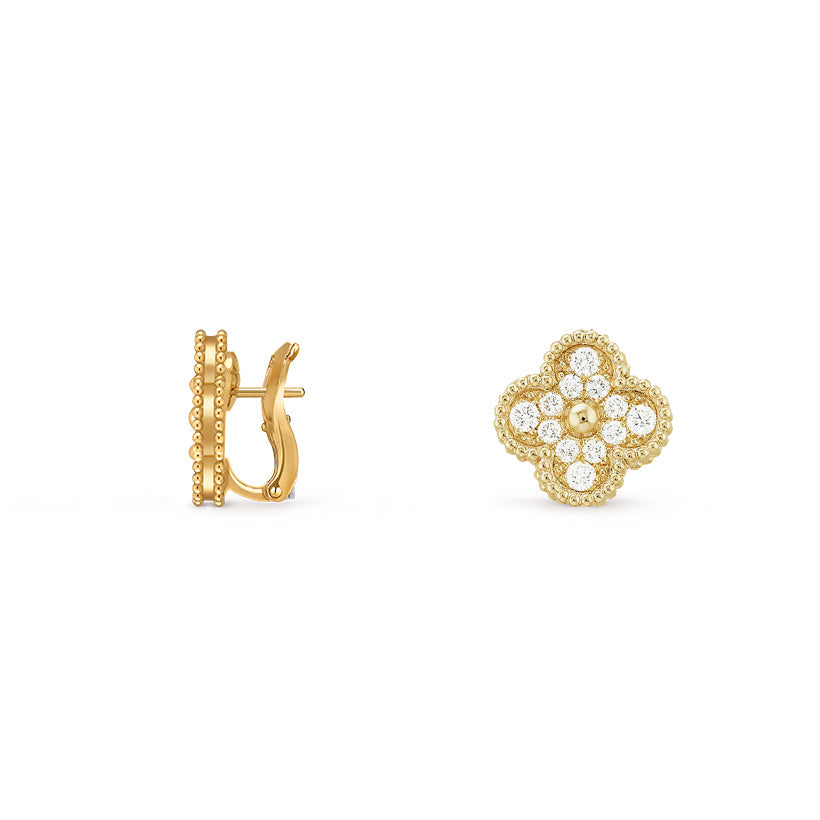 [Noble Aura jewelry]CLOVER 15MM MOP EARRINGS COLLECTION