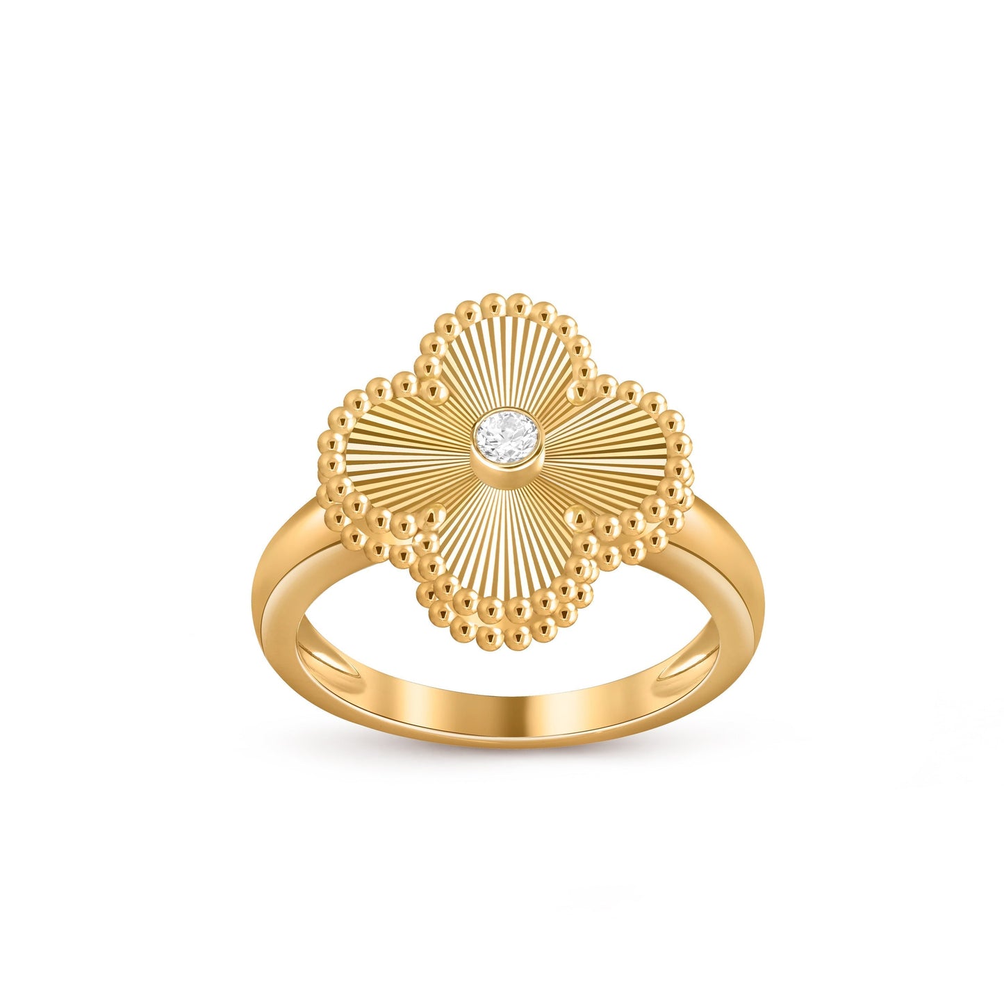 [Noble Aura jewelry]CLOVER DIAMOND RING GOLD COLLECTION