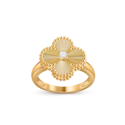[Noble Aura jewelry]CLOVER DIAMOND RING GOLD COLLECTION