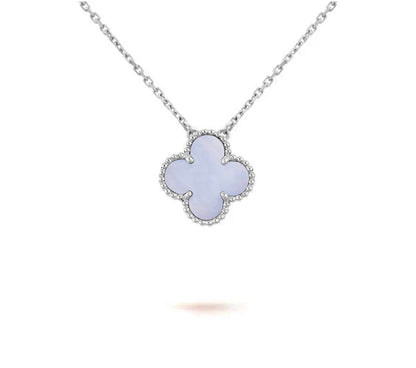 [Noble Aura jewelry]CLOVER 15MM NECKLACE SILVER COLLECTION