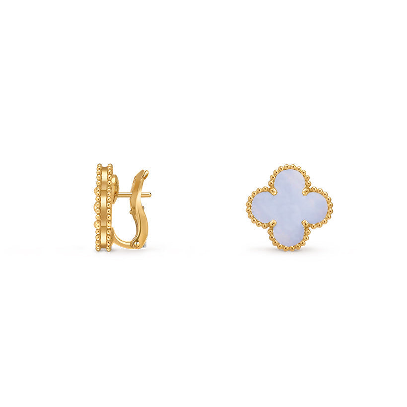 [Noble Aura jewelry]CLOVER 15MM MOP EARRINGS COLLECTION