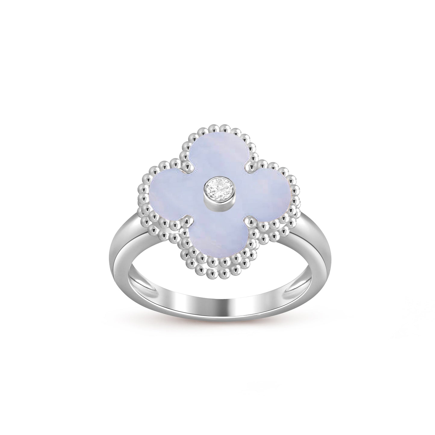 [Noble Aura jewelry]CLOVER SILVER DIOMND RING COLLECTION