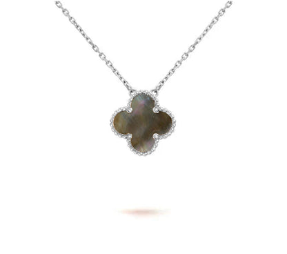 [Noble Aura jewelry] CLOVER 15MM NECKLACE SILVER COLLECTION
