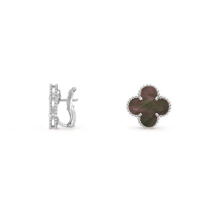 [Noble Aura jewelry]CLOVER SILVER 15MM MOP EARRINGS COLLECTION