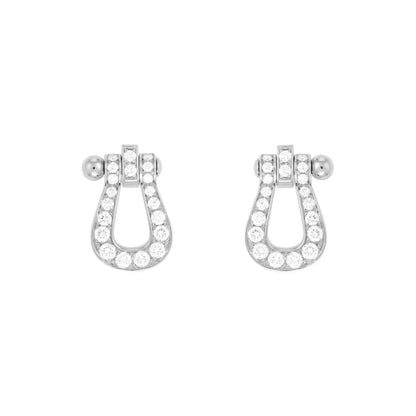 [Noble Aura jewelry]FORCE 10 FULL DIAMOND STUD EARRINGS MINI MODEL