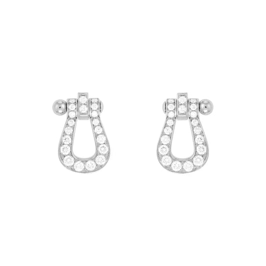 [Noble Aura jewelry]FORCE 10 FULL DIAMOND STUD EARRINGS MINI MODEL