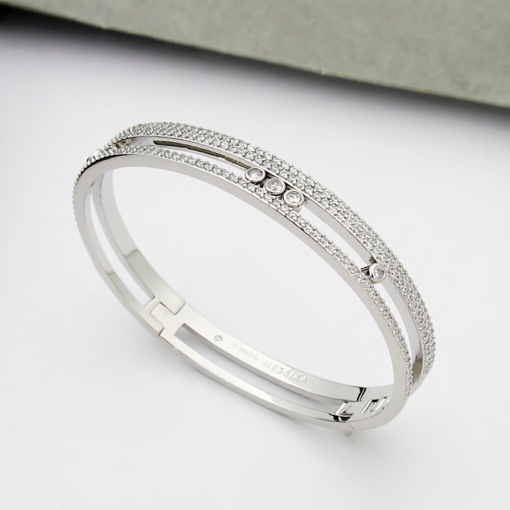[Noble Aura jewelry]Move Romane pavé bangle