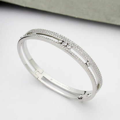 [Noble Aura jewelry]Move Romane pavé bangle