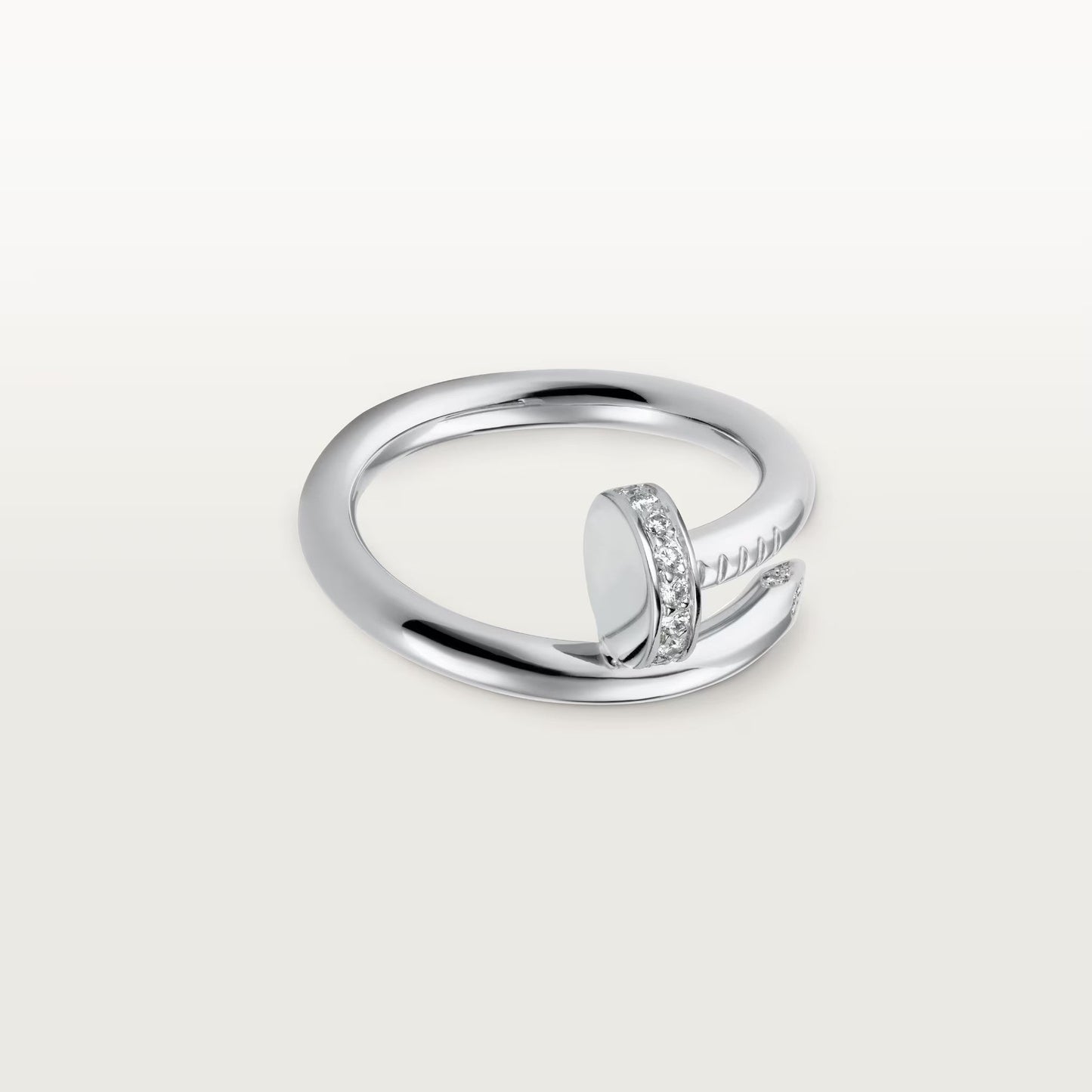 [Noble Aura jewelry]JUSTE RING 2.6MM HALF DIAMOND