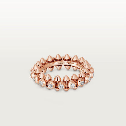 [Noble Aura jewelry]CLASH 6.8MM DIAMOND MEDIUM RING