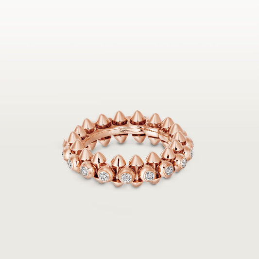 [Noble Aura jewelry]CLASH 6.8MM DIAMOND MEDIUM RING