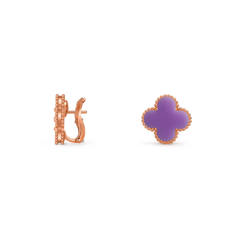 [Noble Aura jewelry]CLOVER 15MM MOP EARRINGS COLLECTION