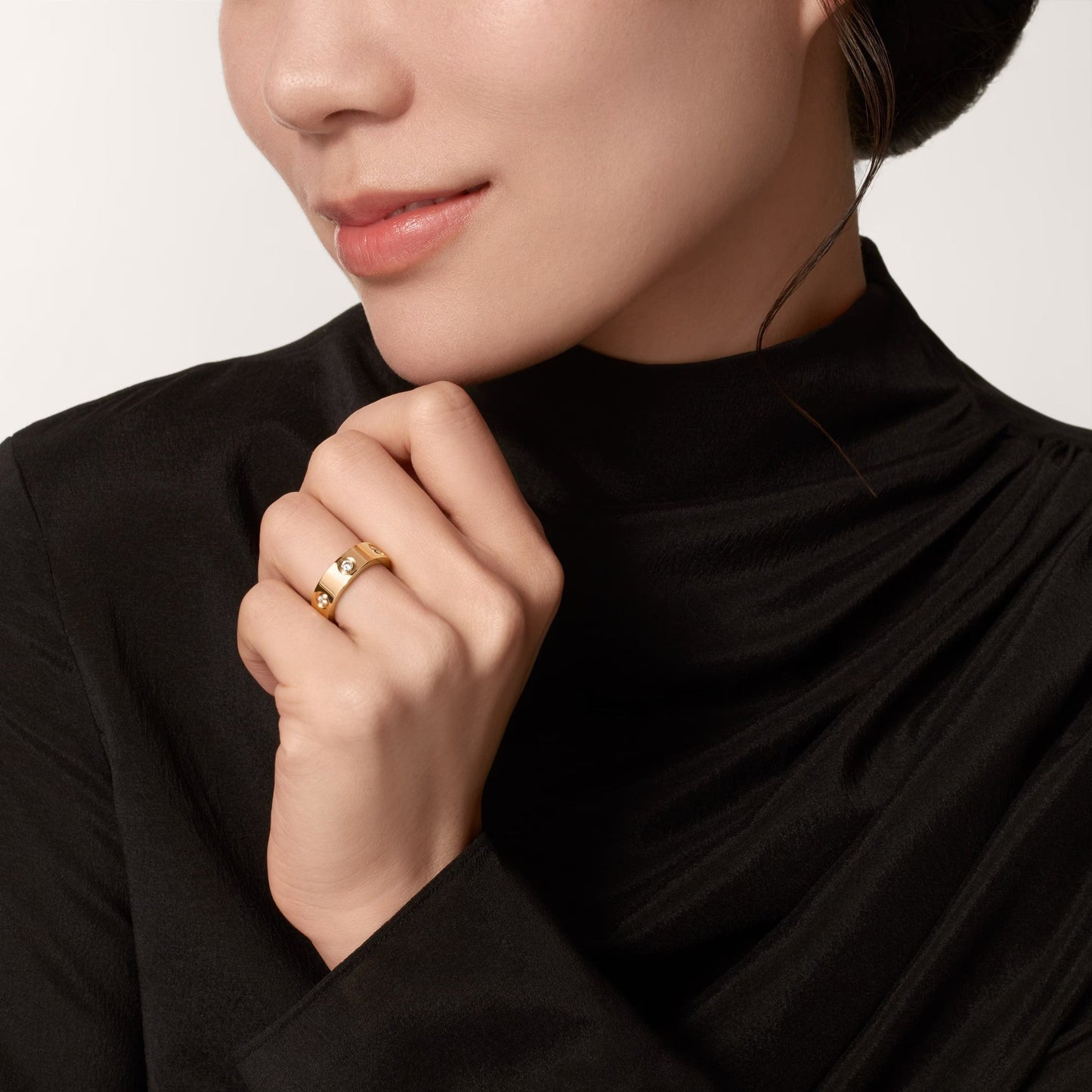 [Noble Aura jewelry]LOVE 5.5MM 6 DIAMOND RING