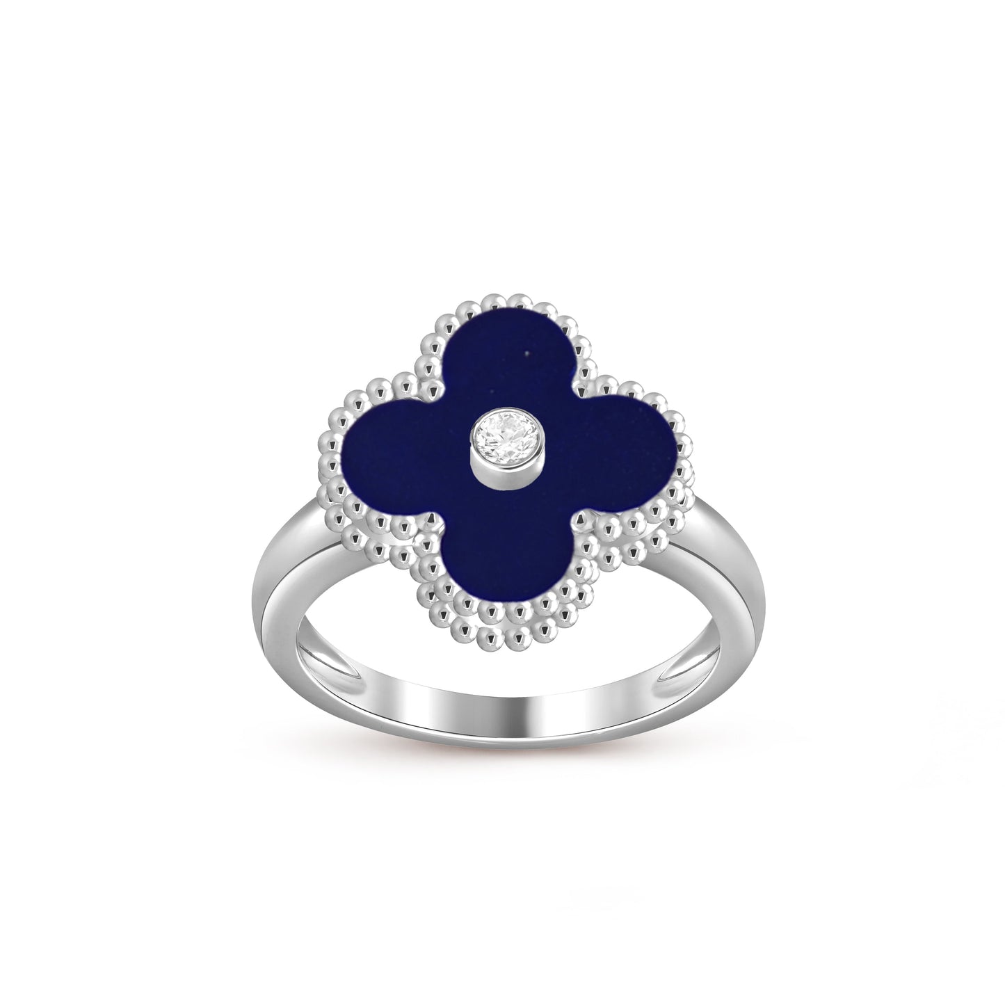 [Noble Aura jewelry]CLOVER SILVER DIOMND RING COLLECTION