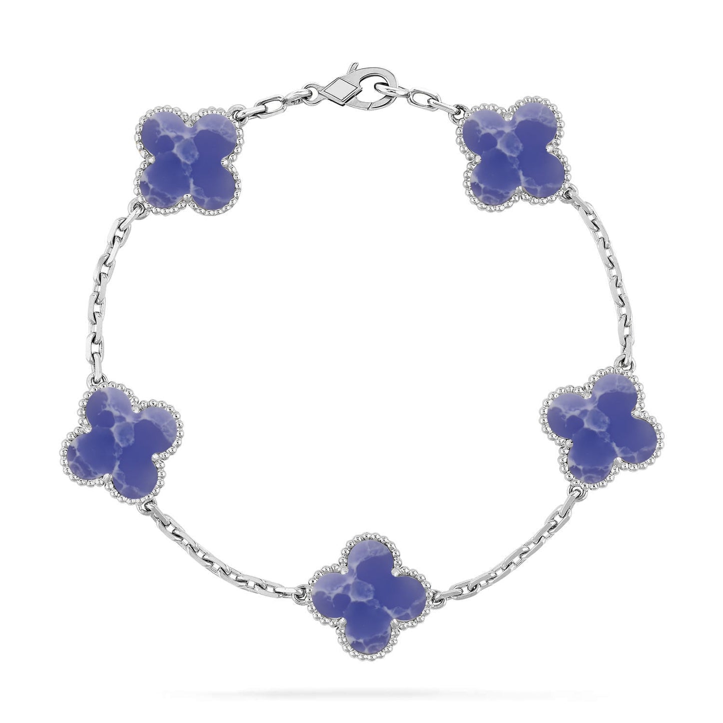 [Noble Aura jewelry]CLOVER 5 MOTIF BLUE VEINS BRACELET COLLECTION