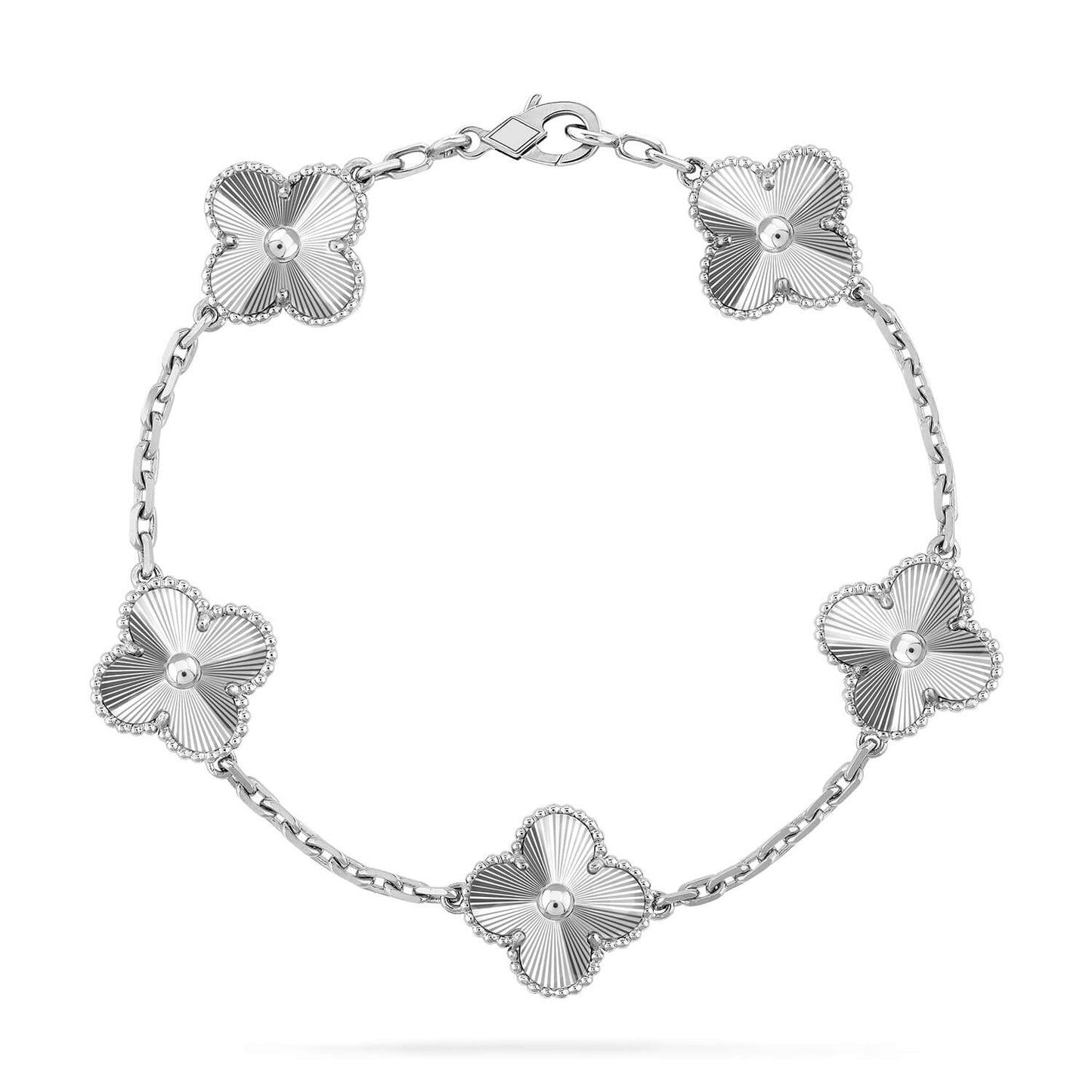 [Noble Aura jewelry] CLOVER 5 MOTIF LASER BRACELET COLLECTION