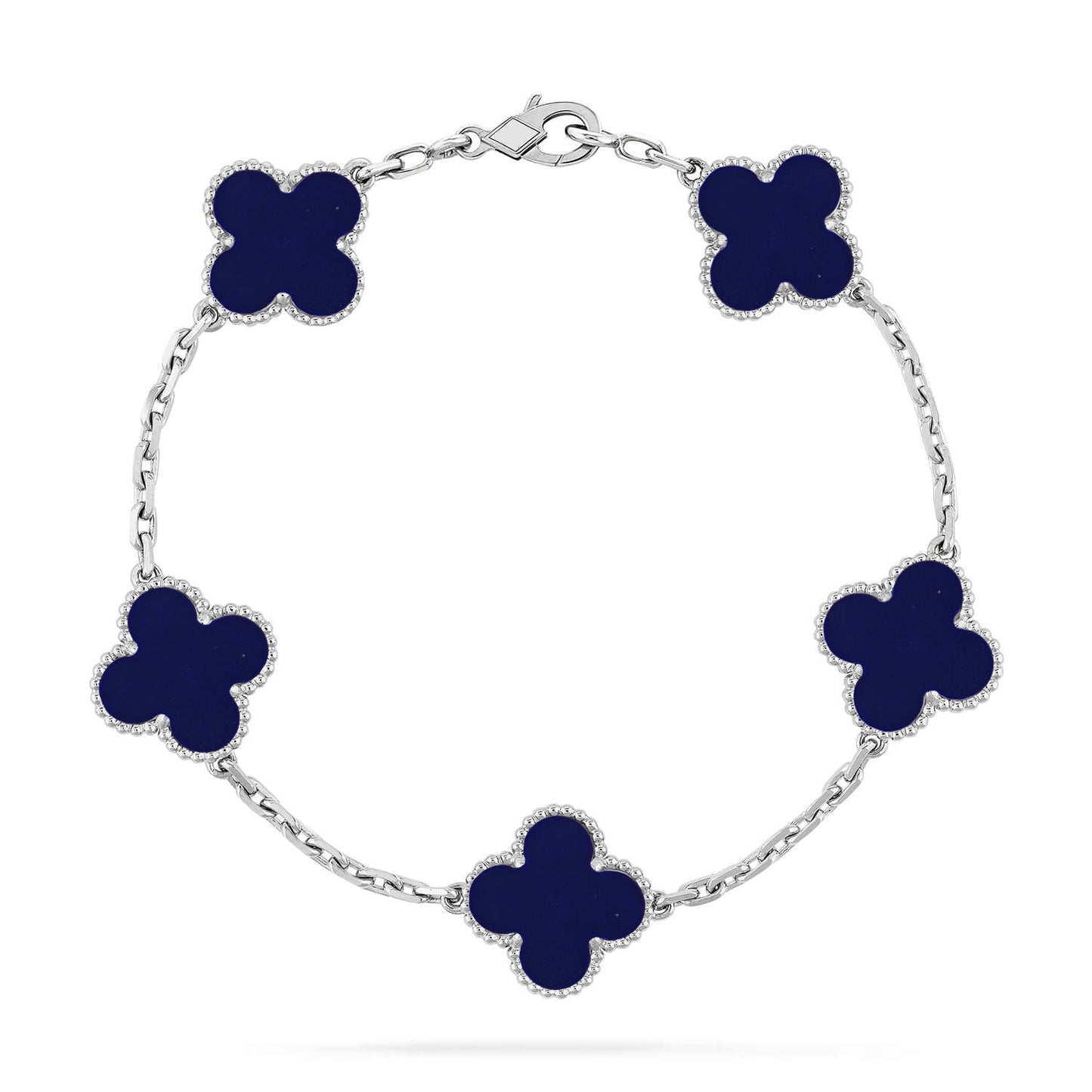 [Noble Aura jewelry]CLOVER 5 MOTIF LAPIS LAZULI BRACELET COLLECTION