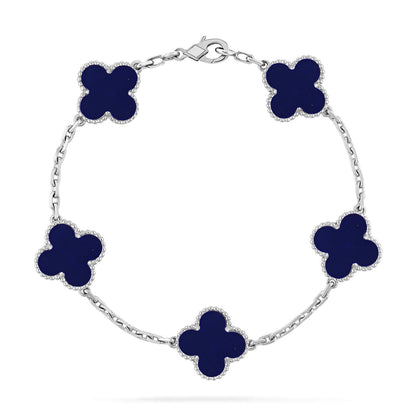 [Noble Aura jewelry]CLOVER 5 MOTIF LAPIS LAZULI BRACELET COLLECTION