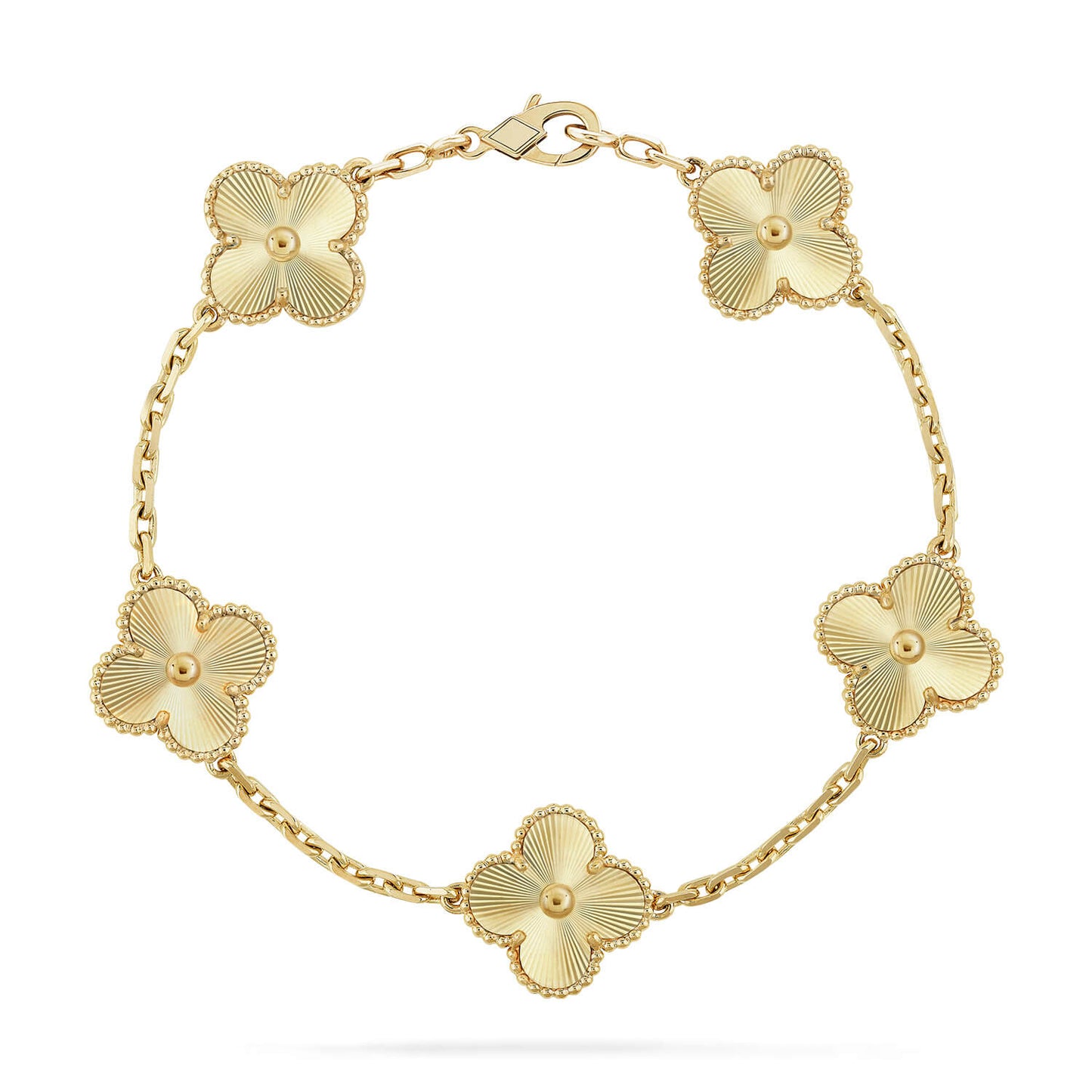 [Noble Aura jewelry] CLOVER 5 MOTIF LASER BRACELET COLLECTION
