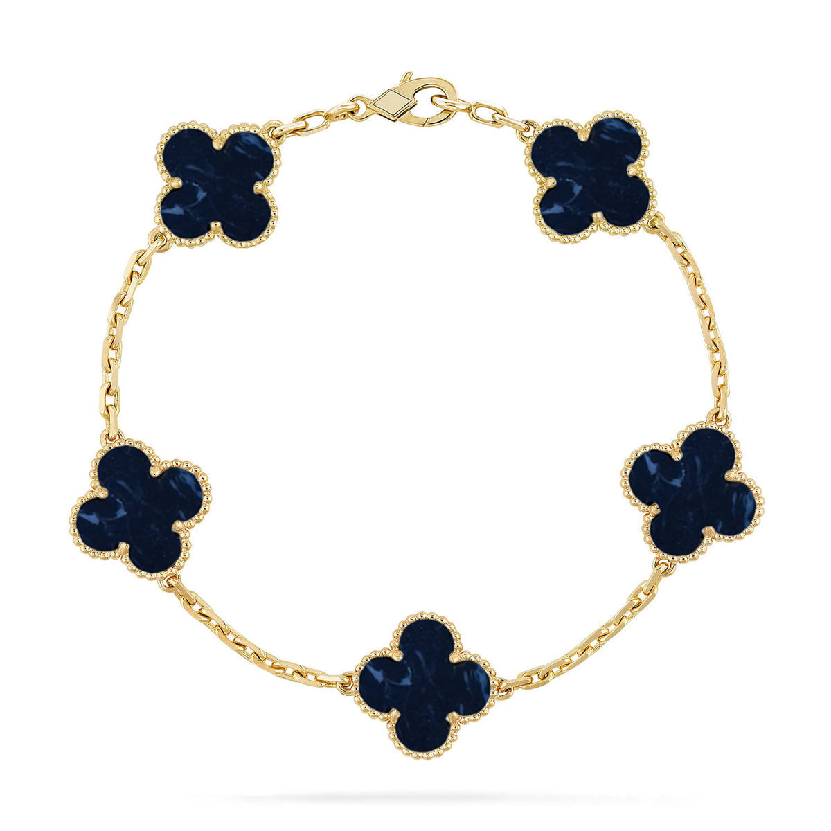 [Noble Aura jewelry]CLOVER 5 MOTIF PIETERSITE BRACELET COLLECTION