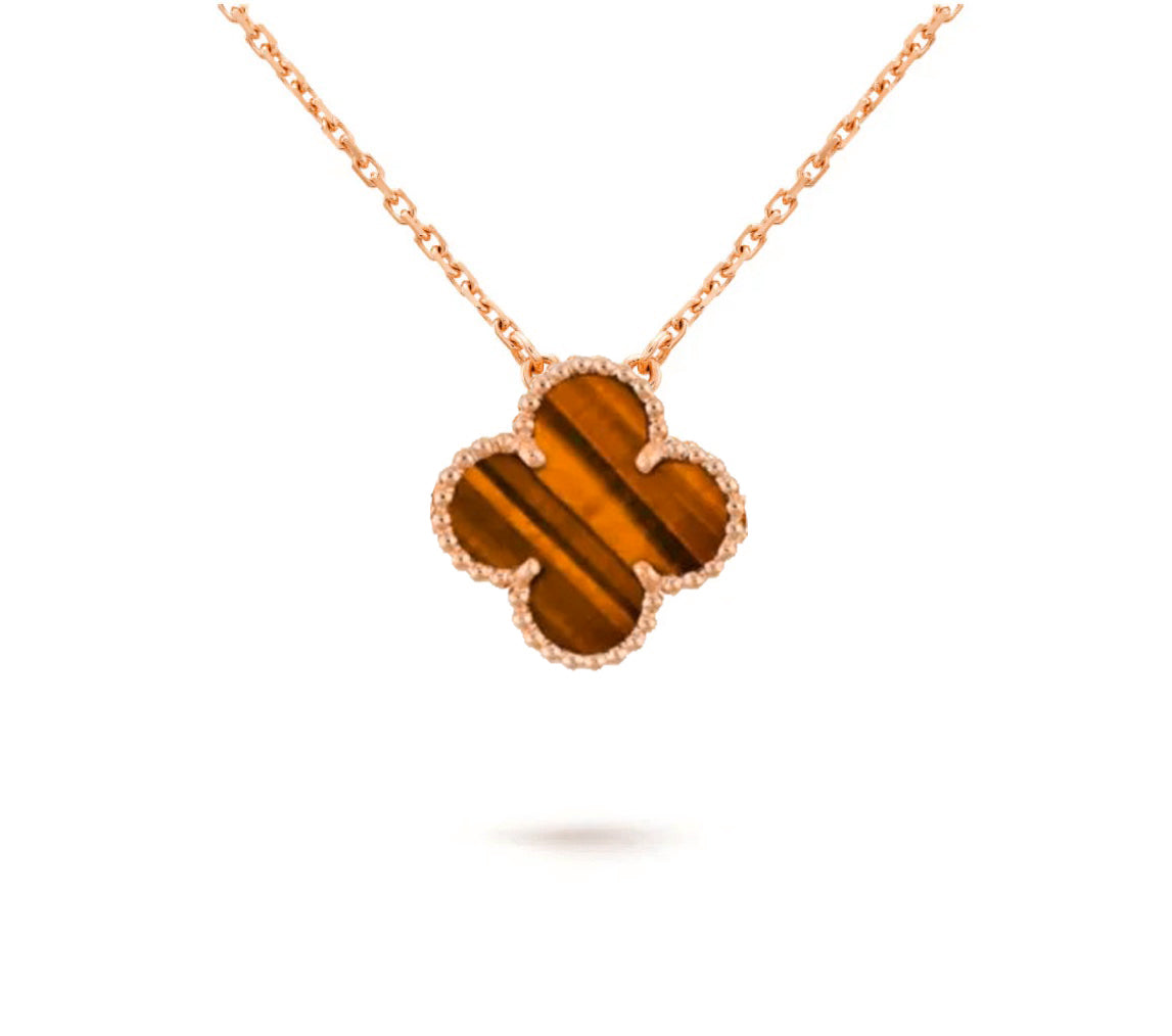 [Noble Aura jewelry] CLOVER 15MM SINGLE FLOWER NECKLACE COLLECTION