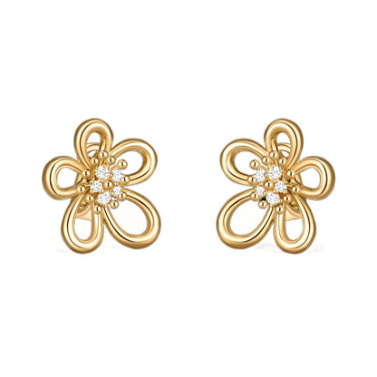 [Noble Aura jewelry] FLOWERLACE EARRING 5 DIAMONDS