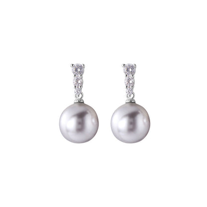 Diamond Pearl Ear studs