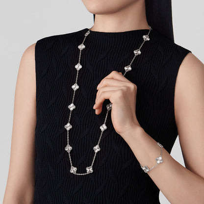 [Noble Aura jewelry]CLOVER 20 MOTIFS  LASER SILVER