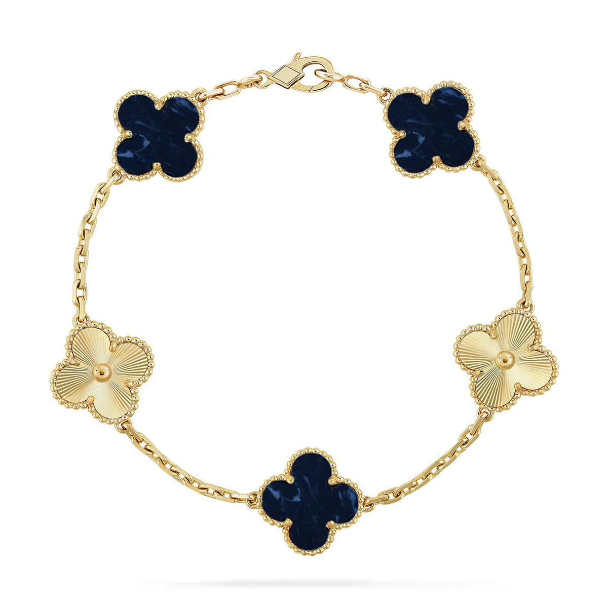[Noble Aura jewelry]CLOVER 5 MOTIF PIETERSITE BRACELET COLLECTION