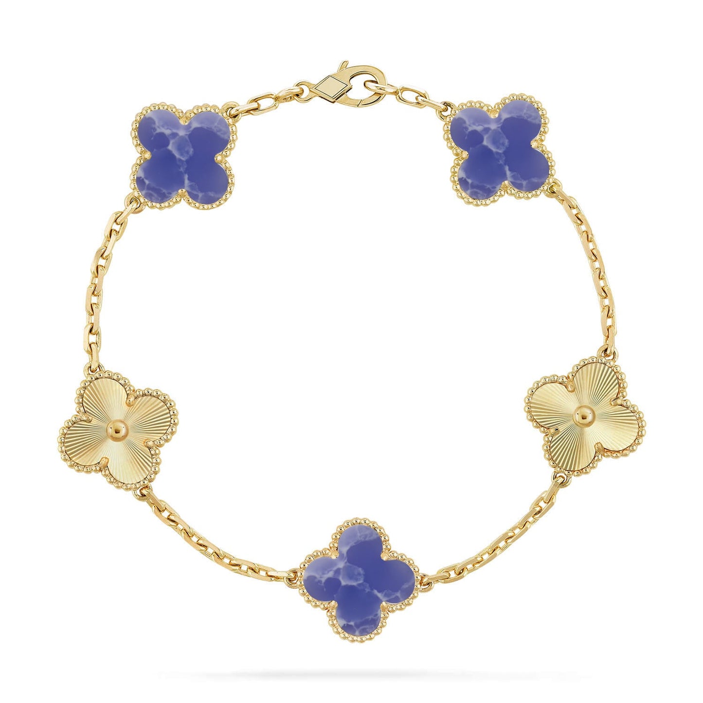 [Noble Aura jewelry]CLOVER 5 MOTIF BLUE VEINS BRACELET COLLECTION